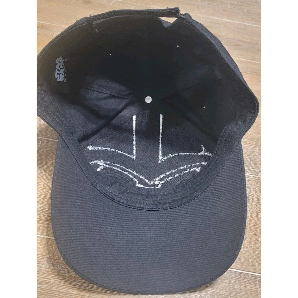 Disney Parks Star Wars Weekends Embroidered Darth Vader Black Cap Size Youth